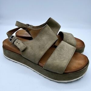 Miz Mooz Leather Platform Sandals